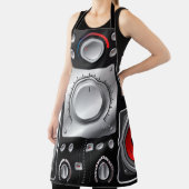 Tablier Haut-parleurs rouges avec amplificateur et boutons (Insitu)