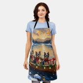 Tablier Havanese Christmas Boat Holiday (Porté)