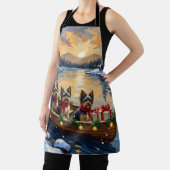 Tablier Havanese Christmas Boat Holiday (Insitu)