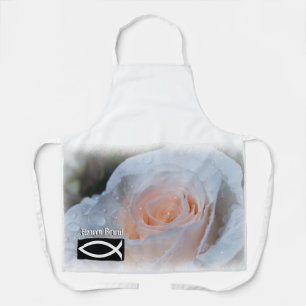 Tablier Haven Bound White Rose Apron