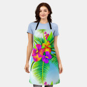 Tablier Hawaï Tropical Motif sans couture (Porté)