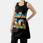 Tablier Hawaii 50Th State Hawaiian Beach Hibiscus 50 Maui (Insitu)