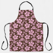 TABLIER HAWAIIAN HULA (HIBISCUS) BROWN/PINK (Recto)