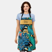 Tablier Hawaiian Sunrise Beach Colorful Tropical Apron (Porté)