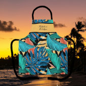 Tablier Hawaiian Sunrise Beach Colorful Tropical Apron
