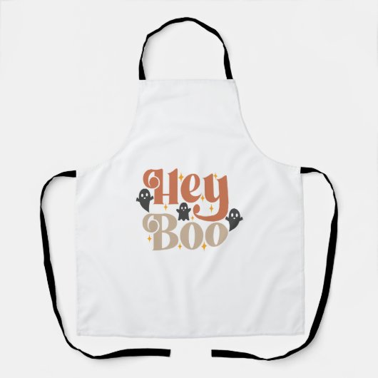 Tablier Hé Boo Boho Halloween Hé Boo Fantôme (Recto)
