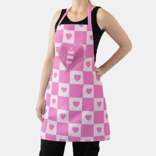 Tablier Heart Modern Pink Love Collection