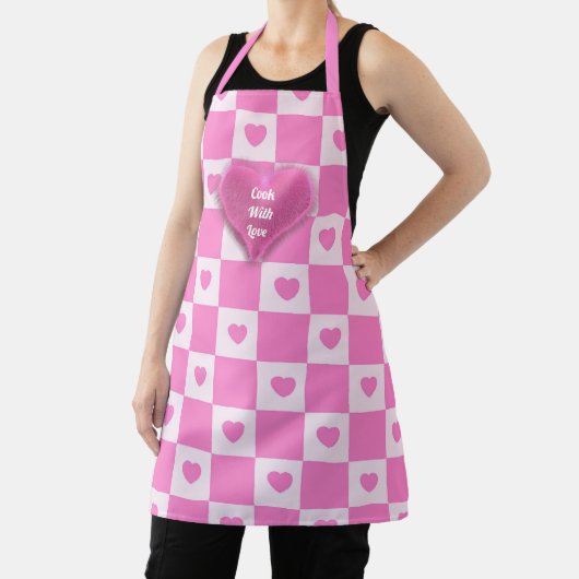 Tablier Heart Modern Pink Love Collection (Insitu)