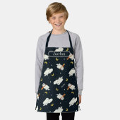 Tablier Hedwig Motif Clair de Lune (Porté)