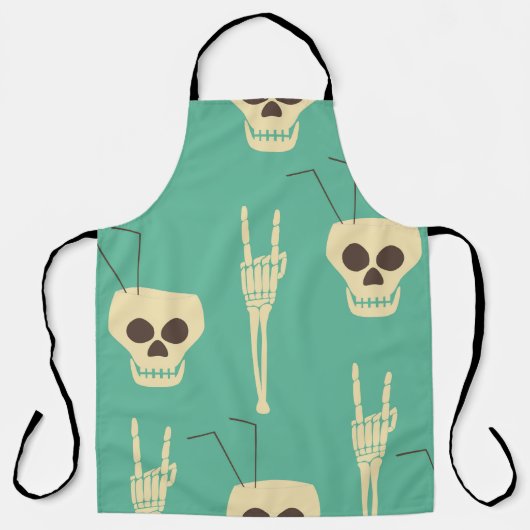Tablier Hell Party : Skeleton Halloween Design (Recto)