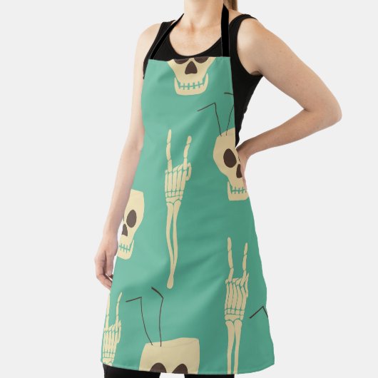 Tablier Hell Party : Skeleton Halloween Design (Insitu)