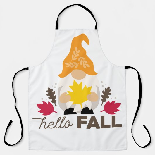 Tablier Hello Fall gnome (Recto)