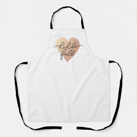 Tablier Hello Fall Love Heart (Recto)