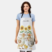 Tablier Hen personnalisé (Porté)