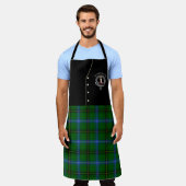 Tablier Henderson Clan Badge & Tartan Kilt (Porté)