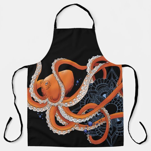 Tablier Henné octopique (Recto)