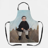 Tablier Henri Rousseau - Garçon sur les rochers (Recto)