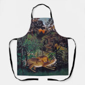 Tablier Henri Rousseau - Le lion affamé (Recto)