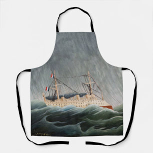 Tablier Henri Rousseau - Le navire dans la tempête