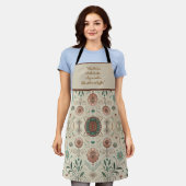 Tablier Herbe Boho personnalisable (Porté)