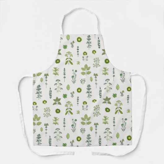 Tablier Herbe de prairie sauvage verte (Recto)
