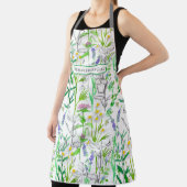 Tablier Herbe Plante Aquarelle Botanique Romarin Thyme (Insitu)