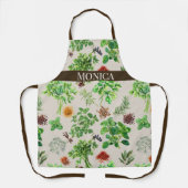 Tablier Herbes et épices d'aquarelle (Recto)