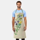 Tablier Herbes toscanes Citrons Olives Apron (Porté)