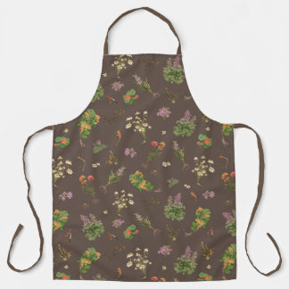 Tablier Herbs in Autumn apron.