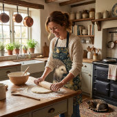 Tablier Hérisson dans le style Forest William Morris