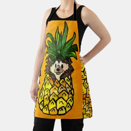 Tablier Hérisson et ananas Apron (Insitu)