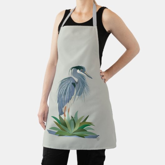 Tablier Héron bleu (Insitu)