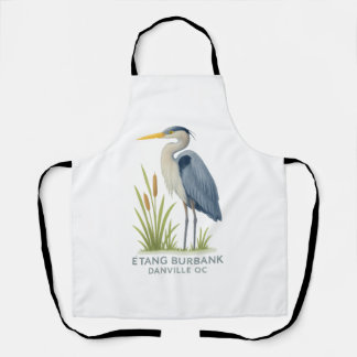 Tablier Héron bleu – Étang Burbank Danville QC | Design na