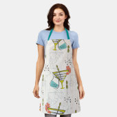 Tablier Heure de cocktail moderne du milieu du siècle (Porté)