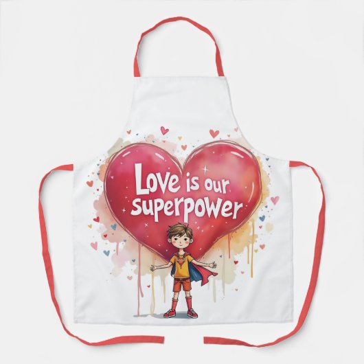 TABLIER HEUREUSE SAINTE-VALENTIN ! (Recto)