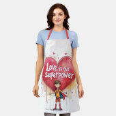 TABLIER HEUREUSE SAINTE-VALENTIN ! (Porté)