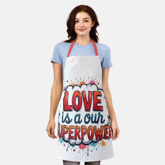 TABLIER HEUREUSE SAINTE-VALENTIN ! (Porté)