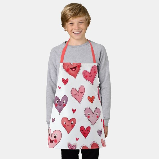 TABLIER HEUREUSE SAINTE-VALENTIN ! (Porté)