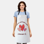 Tablier Heureuse Sainte-Valentin 2023 - Saint Valentin 14  (Porté)