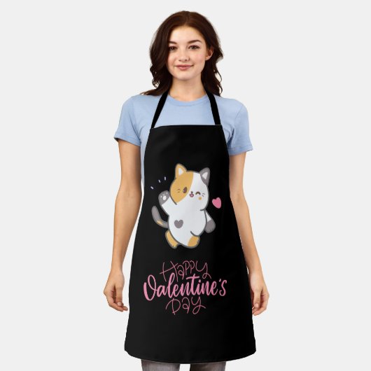 Tablier Heureuse Sainte-Valentin 2024 - Cats Lover Valenti (Porté)