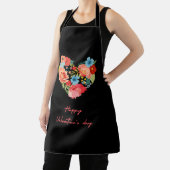 Tablier Heureuse Sainte-Valentin Aux Fleurs Coloré (Insitu)