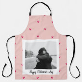 Tablier Heureuse Sainte-Valentin | Coeur rose et rouge | C (Recto)