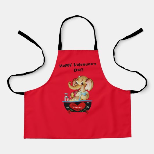 Tablier Heureuse Sainte-Valentin Cuisine enfants Apron Ele (Recto)