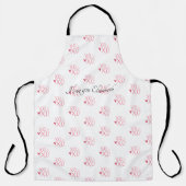 Tablier Heureuse Sainte-Valentin de coeur rose "XOXO" (Recto)