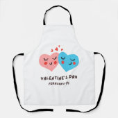 Tablier Heureuse Sainte-Valentin -Love Images Drôle (Recto)