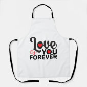 Tablier Heureuse Sainte-Valentin - Vous Aimez Pour Toutes  (Recto)