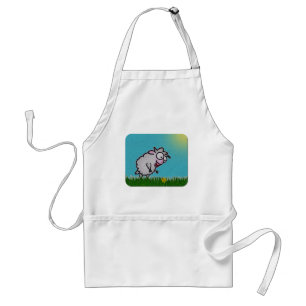 Tablier heureux de moutons