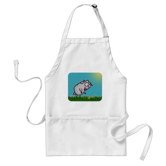 Tablier heureux de moutons (Devant)
