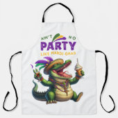 Tablier Heureux Mardi Gras Alligator (Recto)