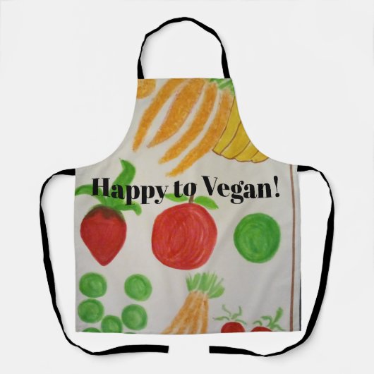 Tablier Heureux Vegan ! (Recto)